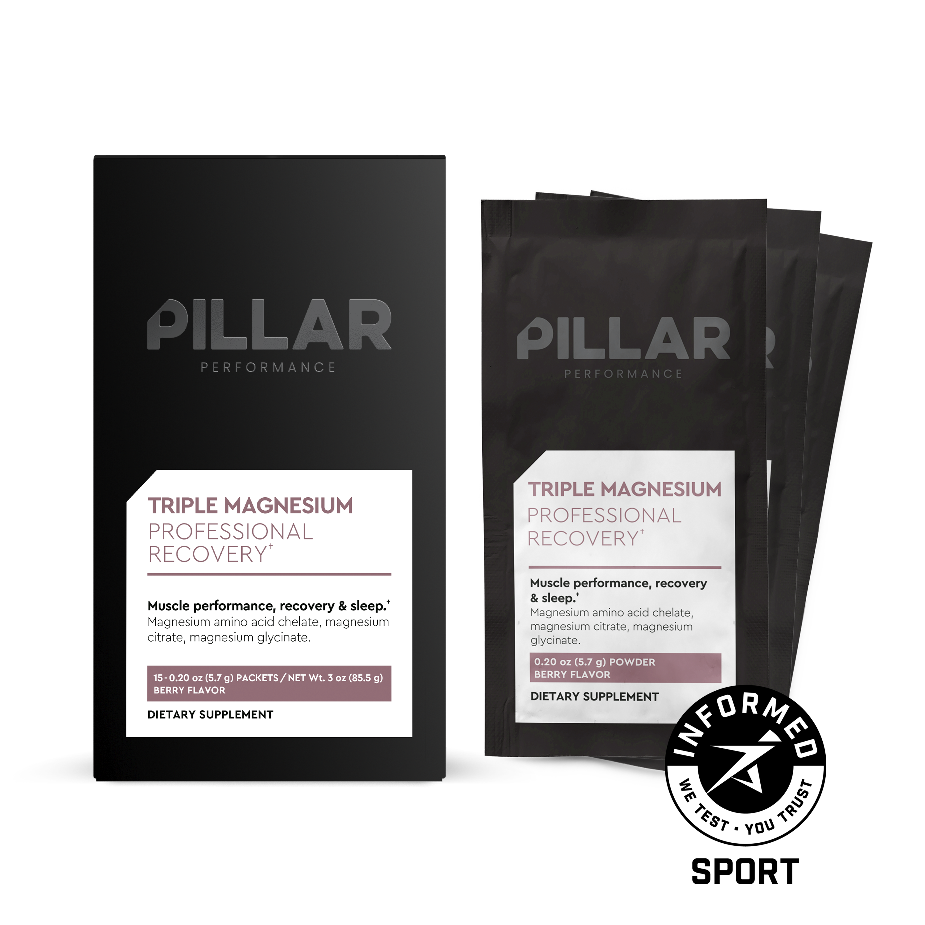 TRIPLE MAGNESIUM TRAVEL PACK – PILLAR Performance USA